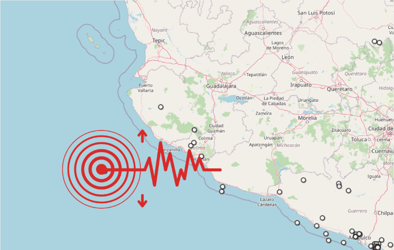Sismos en Jalisco. ESPECIAL / SSN&nbsp;