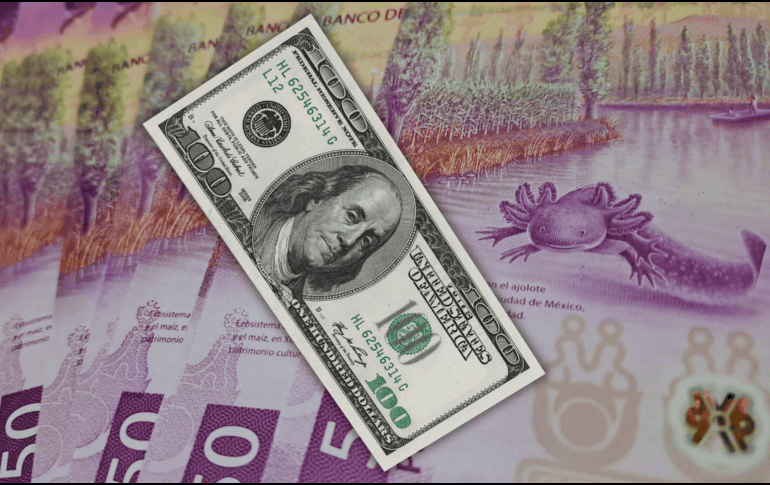 La mañana de este martes, el dólar se vende en 18.08 pesos en ventanillas de Banamex, 30 centavos más que el lunes pasado, y es la primera vez que supera las 18 unidades en casi dos meses. EL INFORMADOR / ARCHIVO