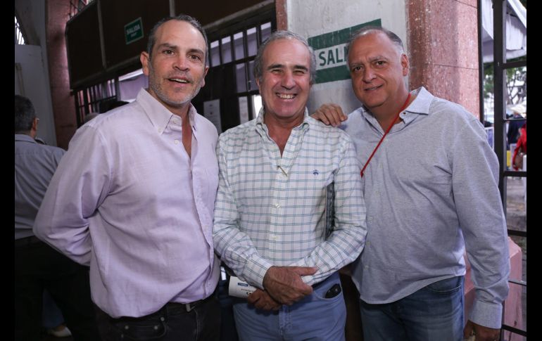 Marcos García Vivanco, Octavio Casillas y Óscar Osorio. GENTE BIEN JALISCO / C. Jimeno