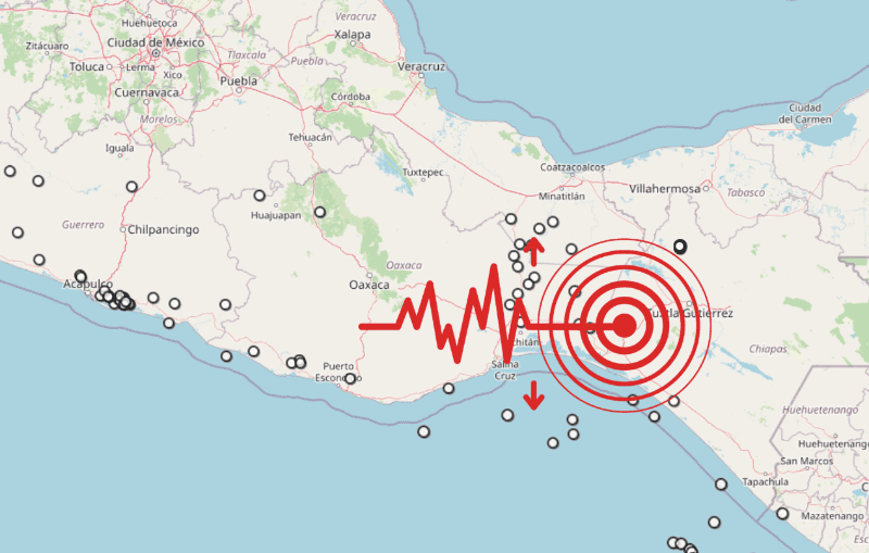 Sismo en Chiapas. ESPECIAL / SSN&nbsp;