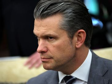 Fotografía de Pete Hegseth, quien se desempeña como el secretario de Guerra de Estados Unidos. EFE/EPA/S. Corum