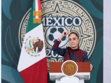 Sheinbaum apuntó a que el Mundial, será uno muy "pacífico y donde los visitantes vendrán a divertirse". EFE/M. Guzmán