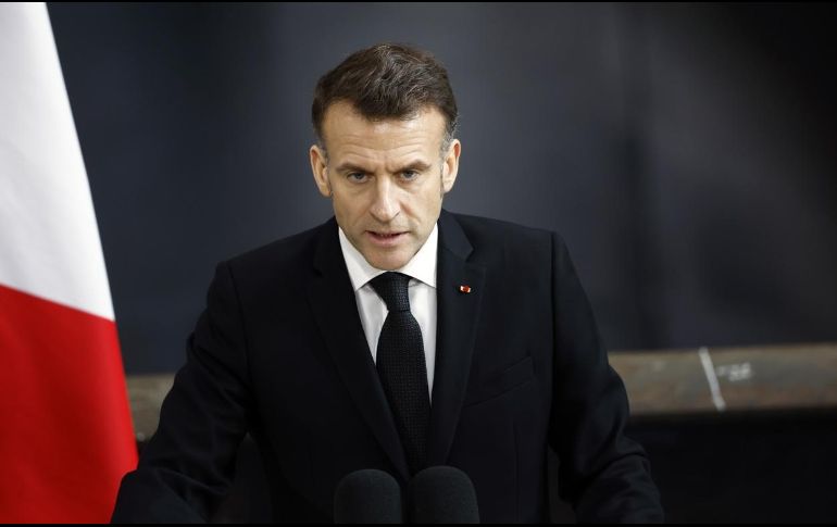 Macron anunció anoche un plan para acabar con las actividades militares de Hizbulá, al tiempo que prometió el envío de ayuda militar al Ejército libanés. EFE/EPA/Y. Valat