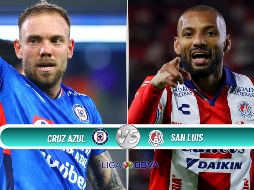 Cruz Azul llega como uno de los equipos más sólidos del campeonato, mientras que San Luis quiere escalar posiciones. ESPECIAL / IMAGO7 y CANVA