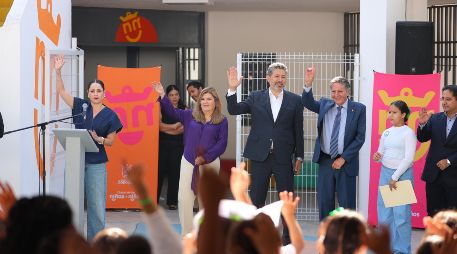 Frangie indicó que, dentro de estos centros, los niños podrán regularizarse de forma gratuita en diferentes materias. ESPECIAL/Gobierno de Zapopan