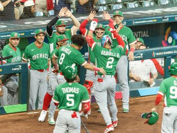 México debutó este viernes con victoria de 8-2 sobre Gran Bretaña en el Clásico Mundial de Béisbol, en un partido del grupo B disputado en el Daikin Park de Houston, Texas. EFE / C. Ramírez