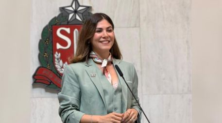 Hoy venimos a compartir con todas y todos ustedes nuestra lucha: la salud como un derecho, no un privilegio: Mónica Magaña, diputada de Movimiento Ciudadano. CORTESÍA