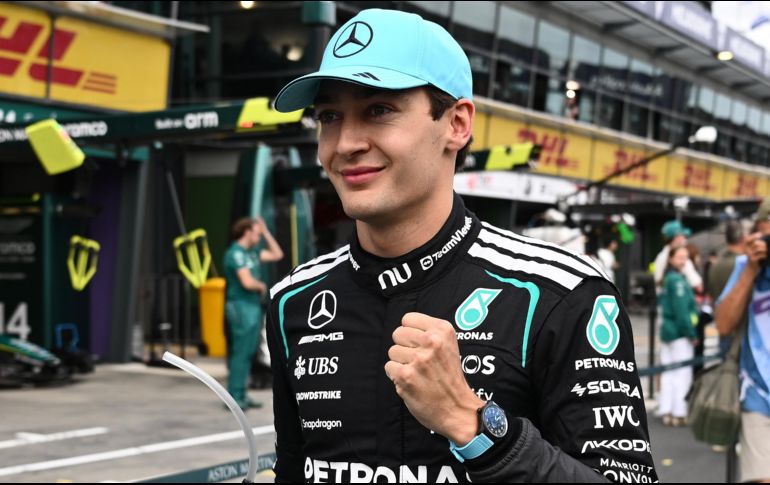 George Russell logró adjudicarse la pole position para el Gran Premio de Australia. EFE