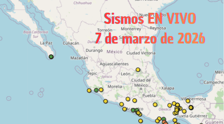 EN VIVO | Sismos en México | Sábado 7 de marzo. ESPECIAL / SSN