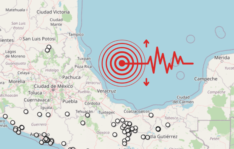 &nbsp;Sismo en Veracruz. ESPECIAL / SSN