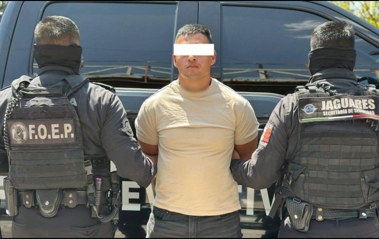 El detenido fue puesto a disposición de un agente del Ministerio Público, quien determinará su situación legal. ESPECIAL / Policía del Estado