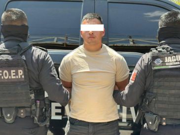 El detenido fue puesto a disposición de un agente del Ministerio Público, quien determinará su situación legal. ESPECIAL / Policía del Estado