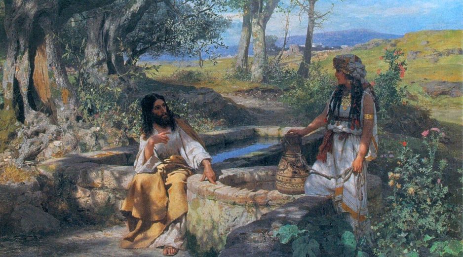 «El que beba del agua que yo le daré, nunca más tendrá sed». WIKIPEDIA/«Cristo y la samaritana», de Henryk Siemiradzki