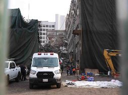 El inmueble había resultado dañado en el sismo de 2017 y estaba en etapa de demolición. SUN/V. Rosas