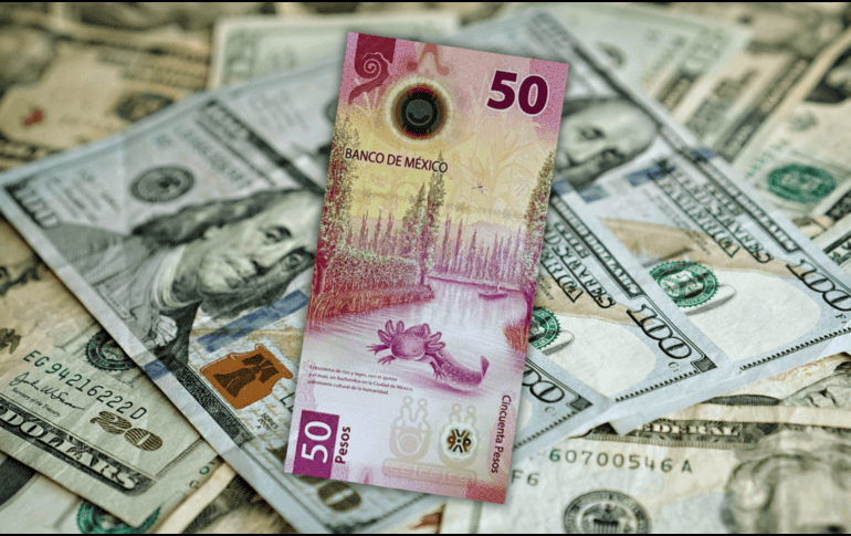 En la apertura de la jornada, la cotización es de 17.57 pesos por dólar (Ciudad de México 07:30) lo que representa una depreciación para el billete verde de 0.27 por ciento. ESPECIAL / CANVA