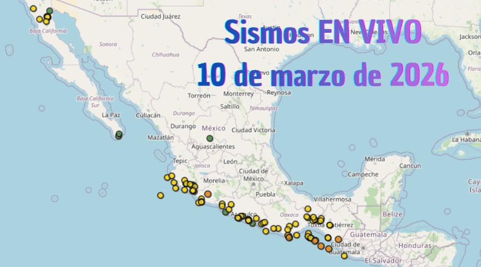  EN VIVO | Sismos en México | Martes 10 de marzo. ESPECIAL / SSN