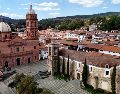 De fachada cubierta de ladrillos rojos, el Templo de Nuestra Señora de Guadalupe, en Tapalpa, Jalisco. AFP / ARCHIVO