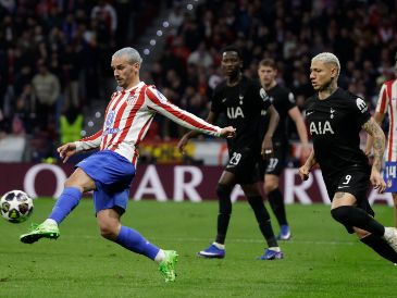 El Atlético de Madrid definió la eliminatoria contra el Tottenham desde los primeros 20 minutos del partido en el Metropolitano. EFE/J. Martín.