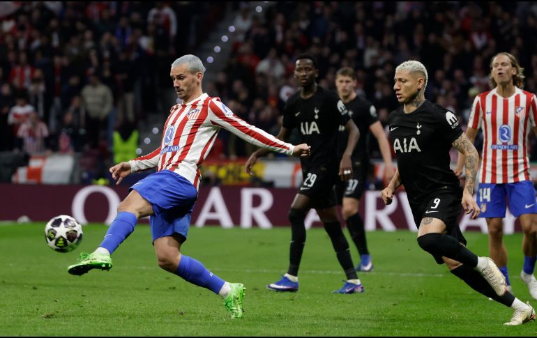 El Atlético de Madrid definió la eliminatoria contra el Tottenham desde los primeros 20 minutos del partido en el Metropolitano. EFE/J. Martín.