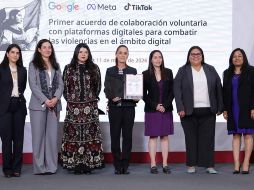 De acuerdo con la Presidenta Claudia Sheinbaum, el acuerdo no busca censurar contenidos, sino mejorar los mecanismos de denuncia y protección para las víctimas. SUN / F. Rojas