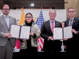 El diplomático recordó que equipos del FBI ya han colaborando antes con las fuerzas de seguridad ecuatorianas. EFE/ Embajada de Estados Unidos en Ecuador