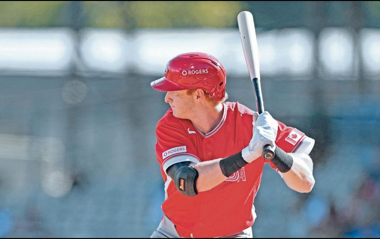 Owen Caissie rompió el 0-0 en el tercer inning con un elevado de sacrificio. AFP