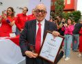 El primero en recibir su galardón fue el notario Vidal González Durán, quien ha sido militante tricolor por más de 55 años. Se ha desempeñado como tesorero del PRI estatal, diputado y regidor. EL INFORMADOR / A. Navarro