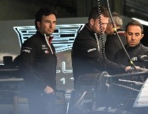 El motor del auto de Checo Pérez falló y el mexicano no pudo competir. AFP/J. Gao