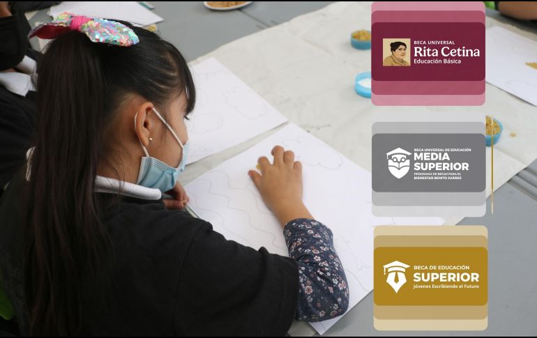 Las becas educativas federales apoyan a estudiantes de educación básica, media superior y superior. ESPECIAL / EL INFORMADOR y CANVA