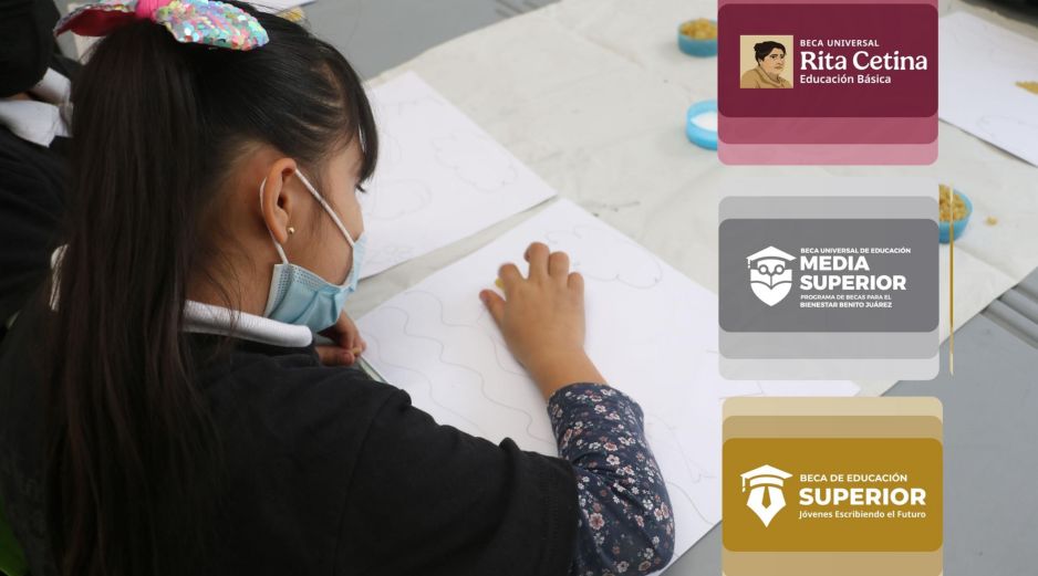 Las becas educativas federales apoyan a estudiantes de educación básica, media superior y superior. ESPECIAL / EL INFORMADOR y CANVA