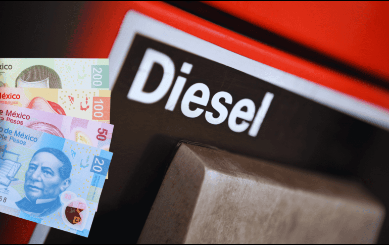 los consumidores, sobre todo autotransportistas, pagarán una cuota del Impuesto Especial Sobre Producción y Servicios (IEPS) de 4.7710 pesos en vez de los 7.3634 pesos de la cuota total del gravamen. ESPECIAL / CANVA