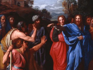 «Él dijo: “Creo, Señor”. Y postrándose, lo adoró». WIKIPEDIA/«Cristo curando al ciego», de Nicolas Colombel