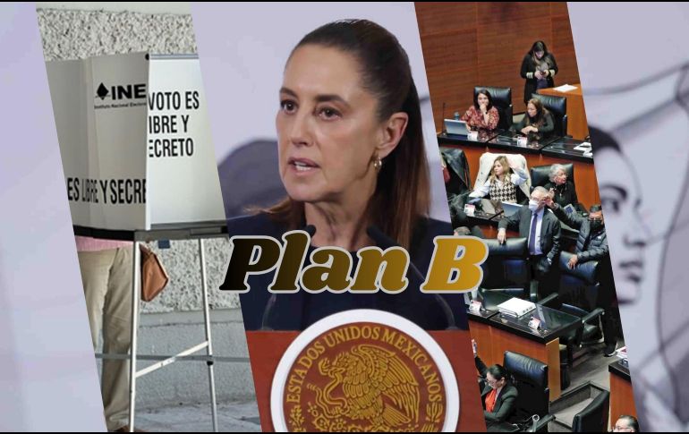 La Segob declaró que el Plan B de Sheinbaum busca reducir los privilegios, presupuestos y salarios de funcionarios del INE y de Congresos locales. SUN / F. Rojas / ARCHIVO