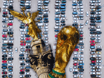 El estacionamiento durante los partidos será complicado, ya que habrá bloqueos de vialidades y algunos carriles exclusivos por acuerdos de patrocinio de la FIFA con Uber. ESPECIAL / CANVA / EL INFORMADOR / A. Navarro