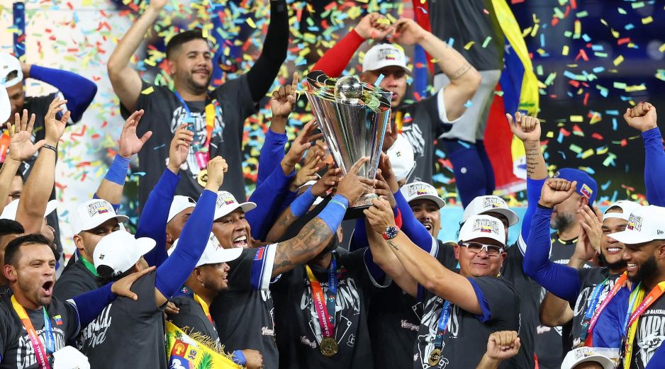 Venezuela, contra todo pronóstico, se convirtió en campeón del mundo, logrando un título inédito. AFP/ M. BRIGGS.