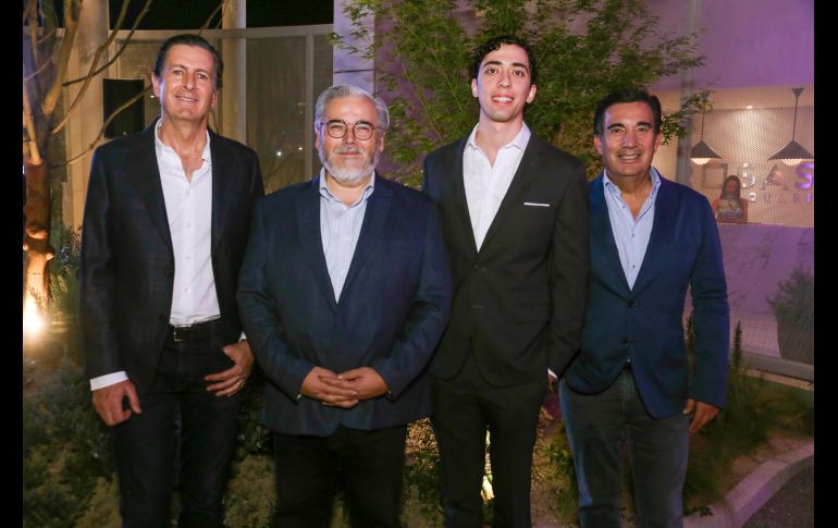 Mauricio Martínez, Eduardo Mendieta, Pedro Vega y Juan José Errejón. GENTE BIEN JALISCO / C. Jimeno