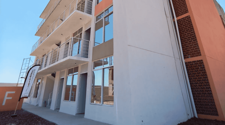 Así lucen las primeras Viviendas para el Bienestar en El Salto, Jalisco. ESPECIAL/Infonavit