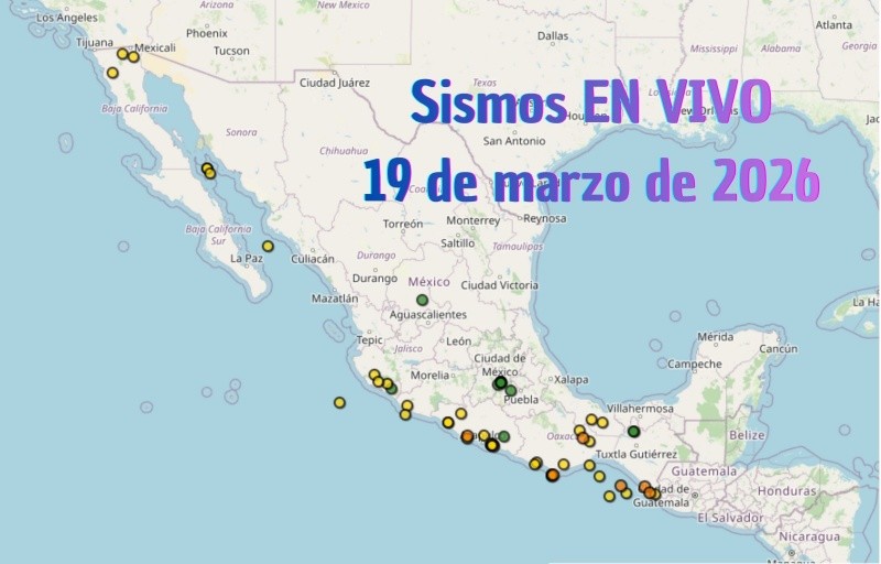 EN VIVO | Sismos en México | Jueves 19 de marzo. ESPECIAL / SSN