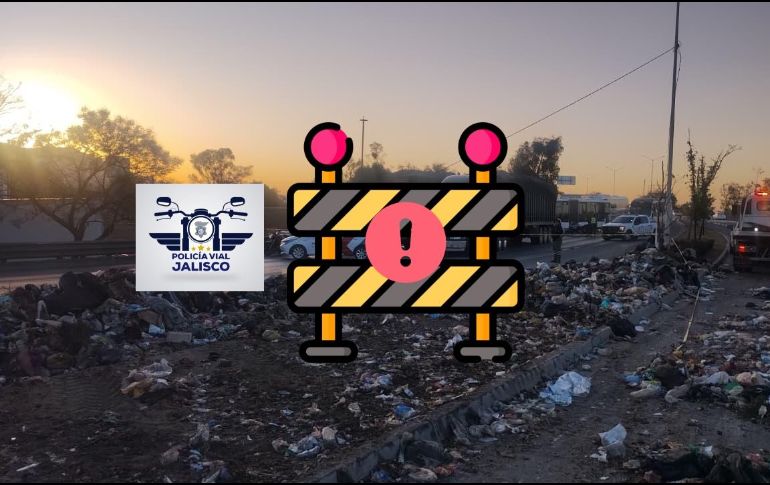 Así avanza el tráfico en la zona del accidente ocurrido en Periférico Sur la mañana de este jueves. ESPECIAL