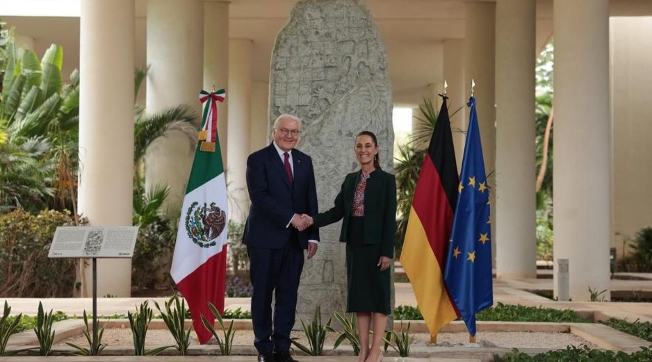 Se trata de la segunda visita de Steinmeier a México, en esta ocasión acompañado por una comitiva oficial y una delegación de empresarios alemanes. ESPECIAL/Presidencia de México