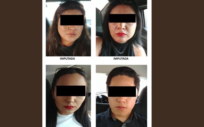 Los integrantes de la banda fueron detenidos en un centro comercial de la delegación Coyoacán. TWITTER / @PGJDF_CDMX