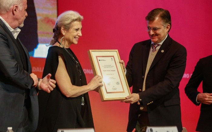 En su mensaje de aceptación, Pinós comentó que para ella hacer arquitectura es hacer ciudad. EL INFORMADOR/ E. Gallo 