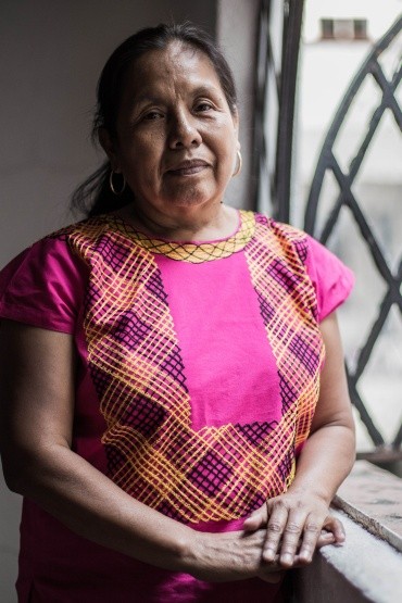 María de Jesús Patricio dice que le echarán ganas para conseguir las firmas para su candidatura. SUN / G. Espinosa