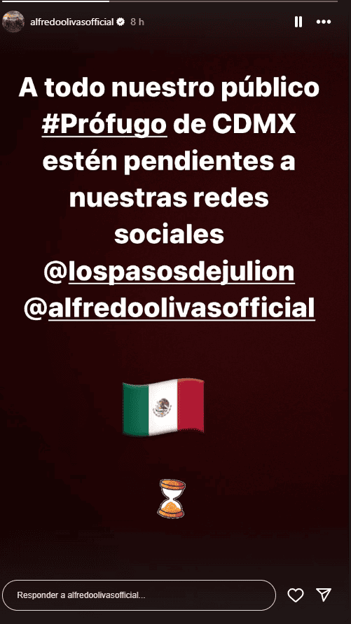 ESPECIAL/ INSTAGRAM/ @alfredoolivasofficial