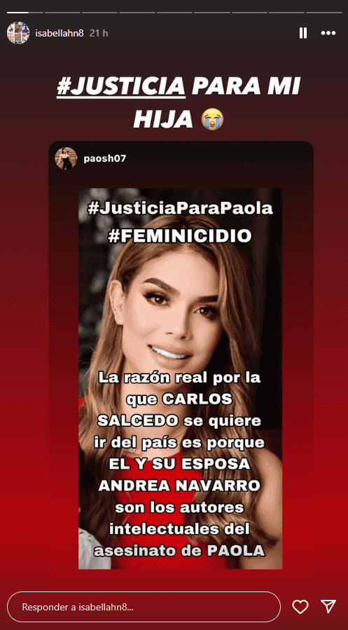 &nbsp;ESPECIAL/Foto de Isabellahn8 en Instagram