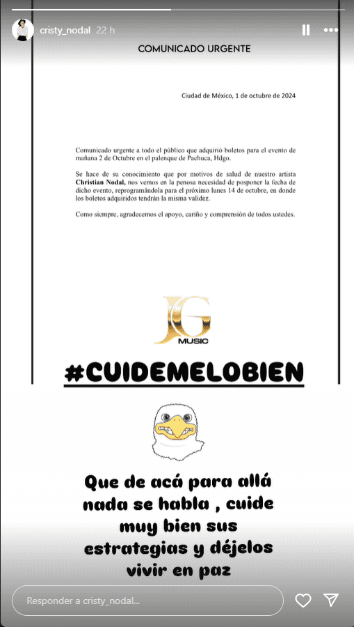 &nbsp;ESPECIAL/INSTAGRAM/cristy_nodal.
