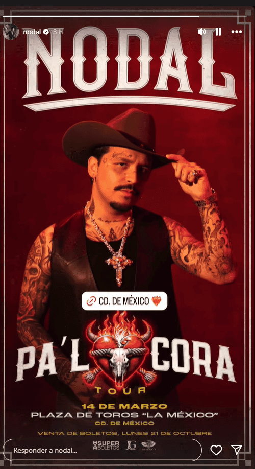  CORTESÍA/ INSTAGRAM/nodal.