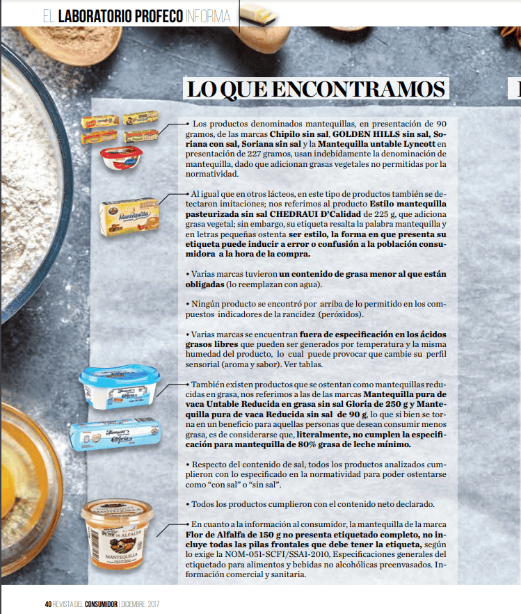 &nbsp;En total se analizaron 30 productos. CORTESÍA/ Revista del Consumidor 