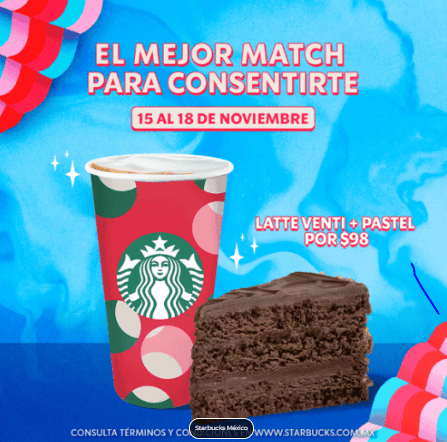 &nbsp;Esta promoción es válida únicamente en tiendas Starbucks de la República Mexicana. ESPECIAL/Starbucks