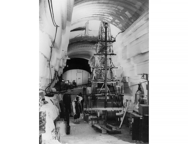 La estructura quedó bajo una intensa capa de hielo. NASA  